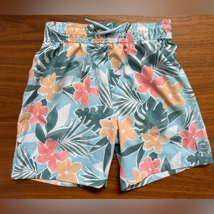 Abercrombie Kids Tropical Floral Swim Trunks Size 9/10